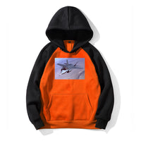 Thumbnail for Fighting Falcon F35 Captured in the Air Designed Colourful Hoodies