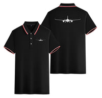 Thumbnail for Airbus A350 Silhouette Designed Stylish Polo T-Shirts (Double-Side)