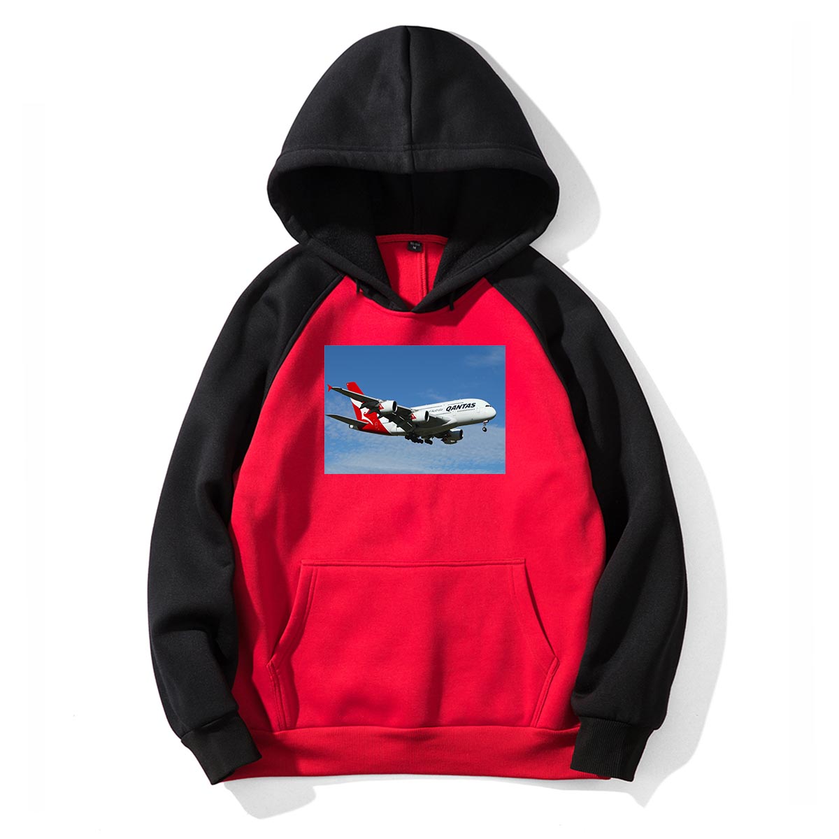 Landing Qantas A380 Designed Colourful Hoodies