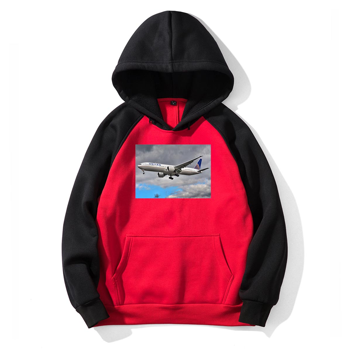 United Airways Boeing 777 Designed Colourful Hoodies