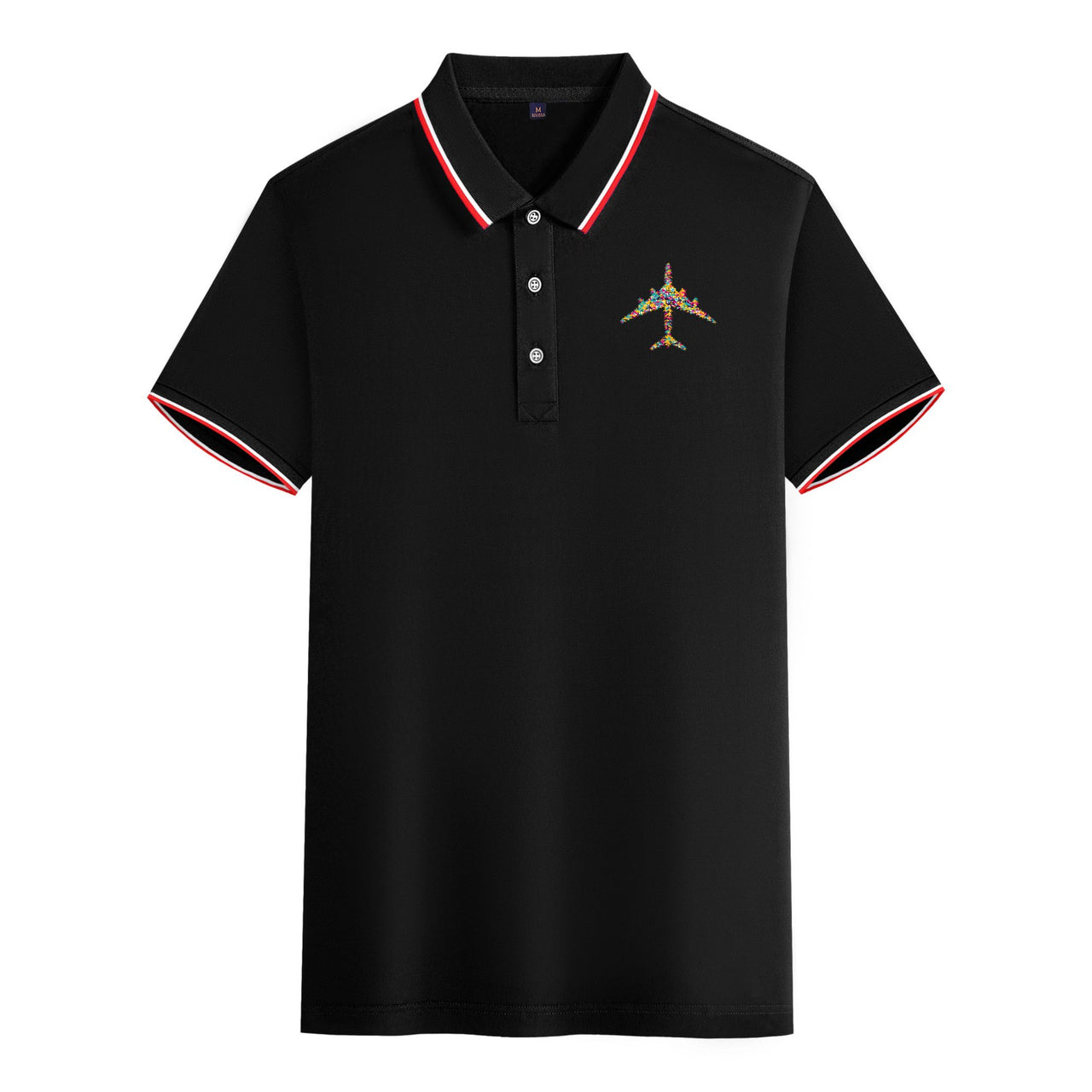 Colourful Airplane Designed Stylish Polo T-Shirts