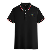 Thumbnail for Multicolor Airplane Designed Stylish Polo T-Shirts