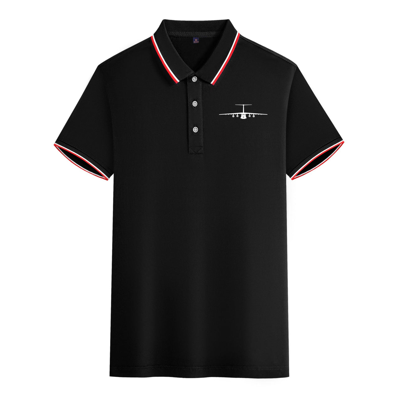 Ilyushin IL-76 Silhouette Designed Stylish Polo T-Shirts