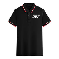 Thumbnail for 757 Flat Text Designed Stylish Polo T-Shirts