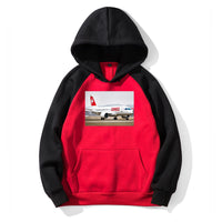 Thumbnail for Swiss Airlines Bombardier CS100 Designed Colourful Hoodies