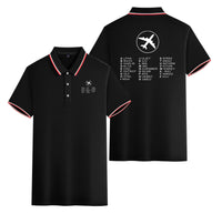 Thumbnail for Aviation Alphabet 2 Designed Stylish Polo T-Shirts (Double-Side)