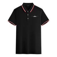 Thumbnail for Airbus A350 Silhouette Designed Stylish Polo T-Shirts