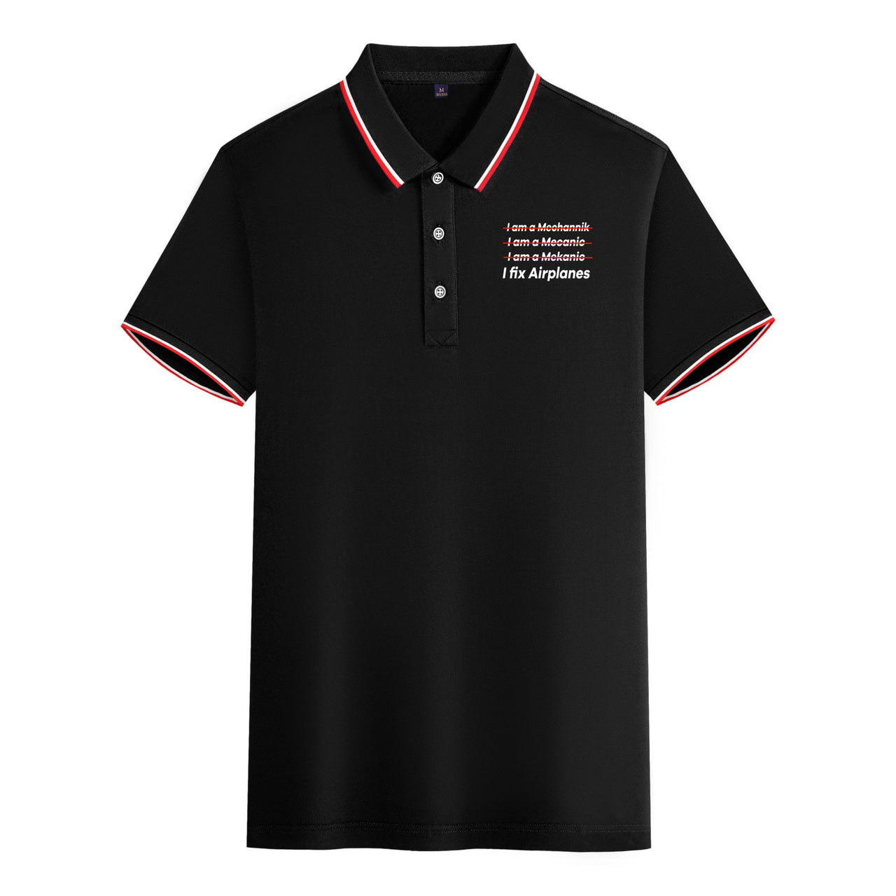 I Fix Airplanes Designed Stylish Polo T-Shirts