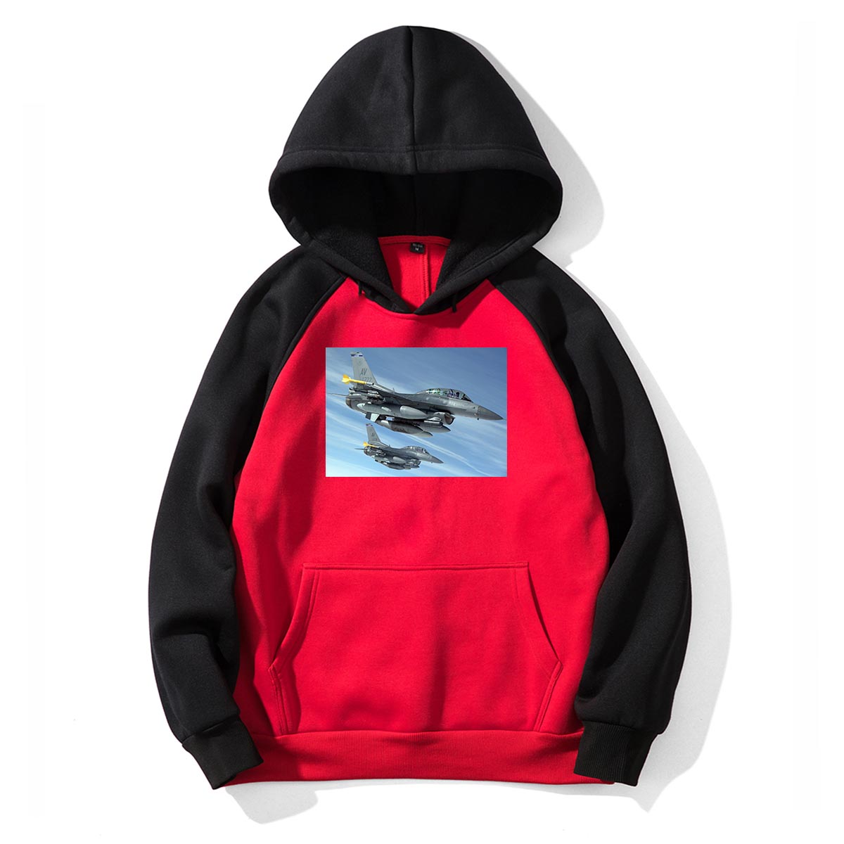 Two Fighting Falcon Designed Colourful Hoodies