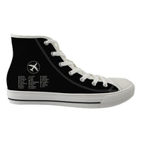 Thumbnail for Aviation Alphabet 2 Designed Long Canvas Shoes (Men)