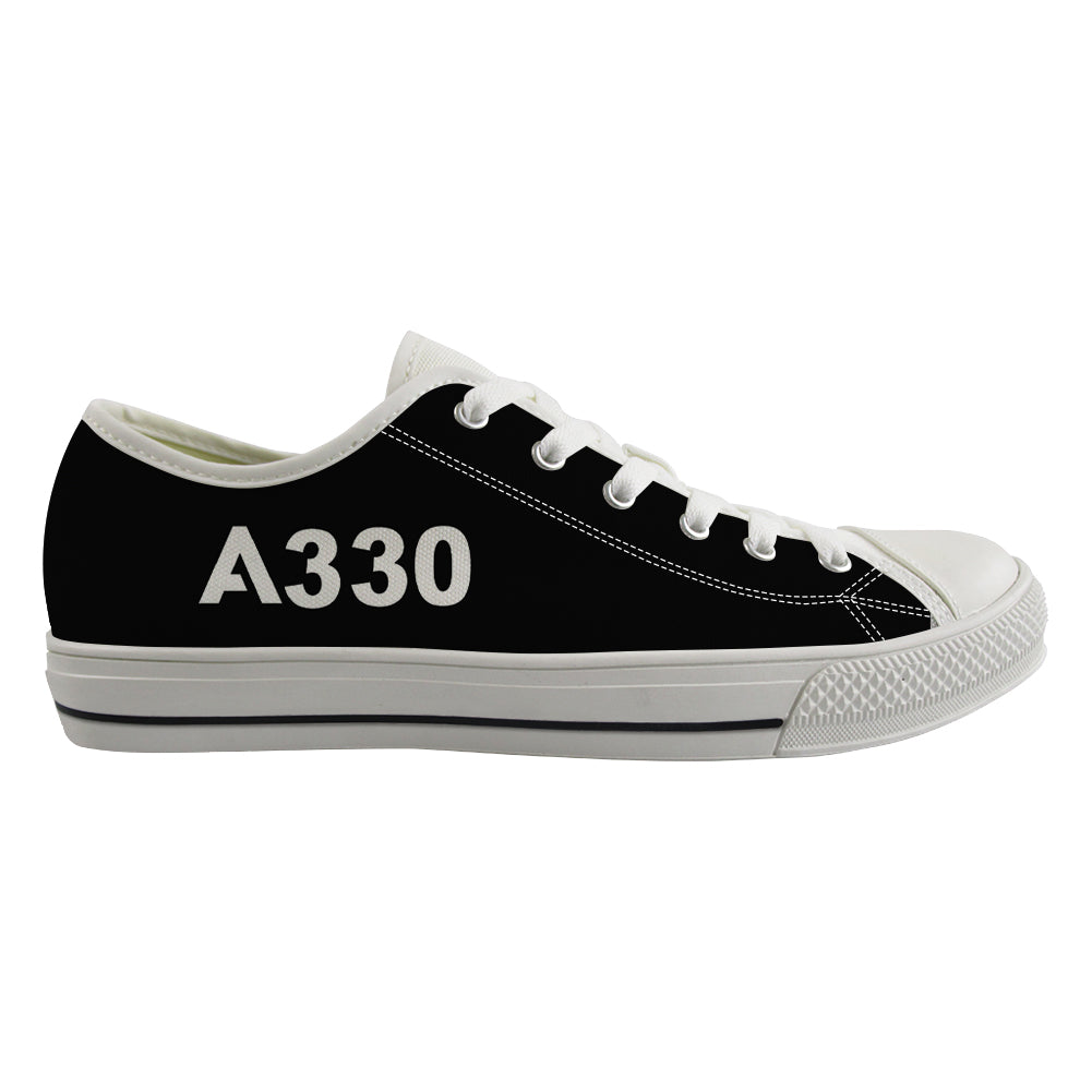 A330 Flat Text Designed Canvas Shoes (Women)