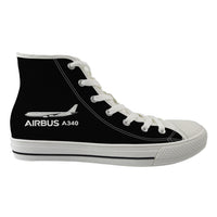 Thumbnail for The Airbus A340 Designed Long Canvas Shoes (Men)