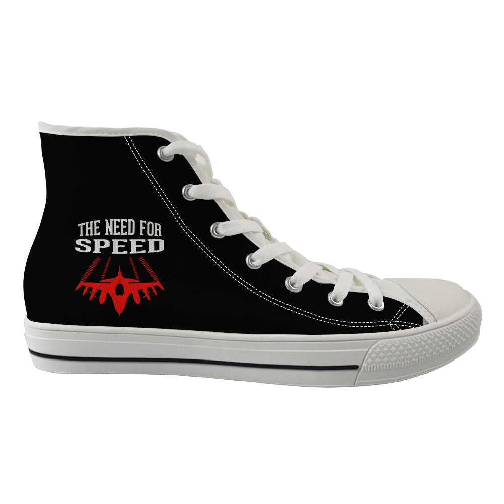 The Need For Speed Designed Long Canvas Shoes (Men)