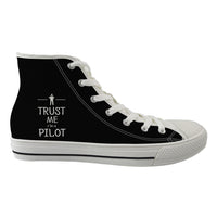 Thumbnail for Trust Me I'm a Pilot Designed Long Canvas Shoes (Men)