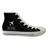 Thumbnail for I Love The Smell Of Jet Fuel In The Morning Designed Long Canvas Shoes (Men)