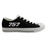 Thumbnail for 757 Flat Text Designed Canvas Shoes (Women)