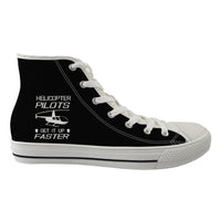 Thumbnail for Helicopter Pilots Get It Up Faster Designed Long Canvas Shoes (Men)