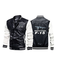 Thumbnail for The McDonnell Douglas F15 Designed Stylish Leather Bomber Jackets