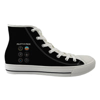 Thumbnail for Pilot's 6 Pack Designed Long Canvas Shoes (Men)