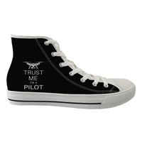 Thumbnail for Trust Me I'm a Pilot (Drone) Designed Long Canvas Shoes (Men)