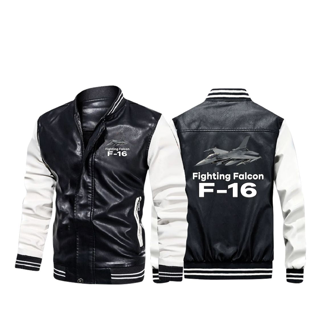 The Fighting Falcon F16 Designed Stylish Leather Bomber Jackets