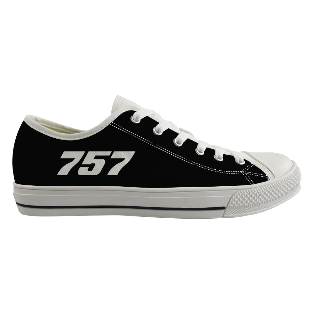 757 Flat Text Designed Canvas Shoes (Men)