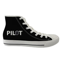 Thumbnail for Pilot & Jet Engine Designed Long Canvas Shoes (Men)