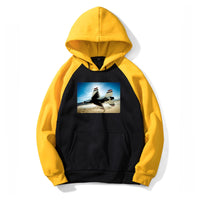 Thumbnail for Turning Right Fighting Falcon F16 Designed Colourful Hoodies