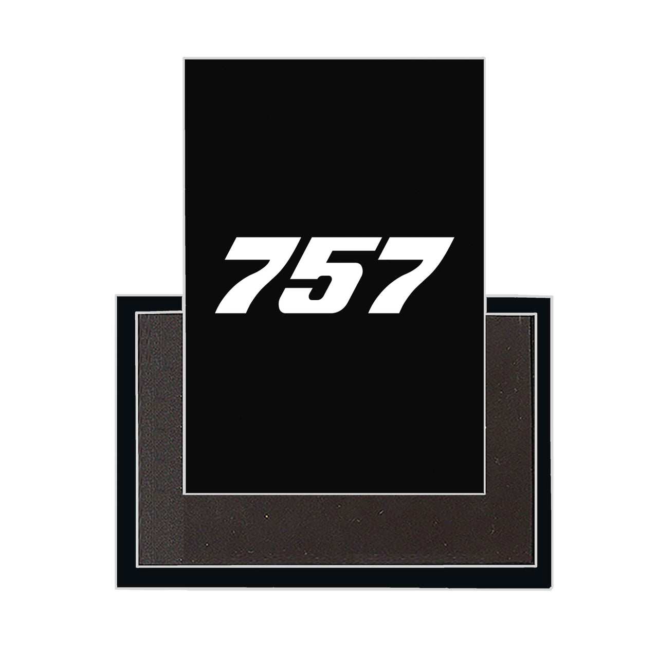 757 Flat Text Designed Magnets