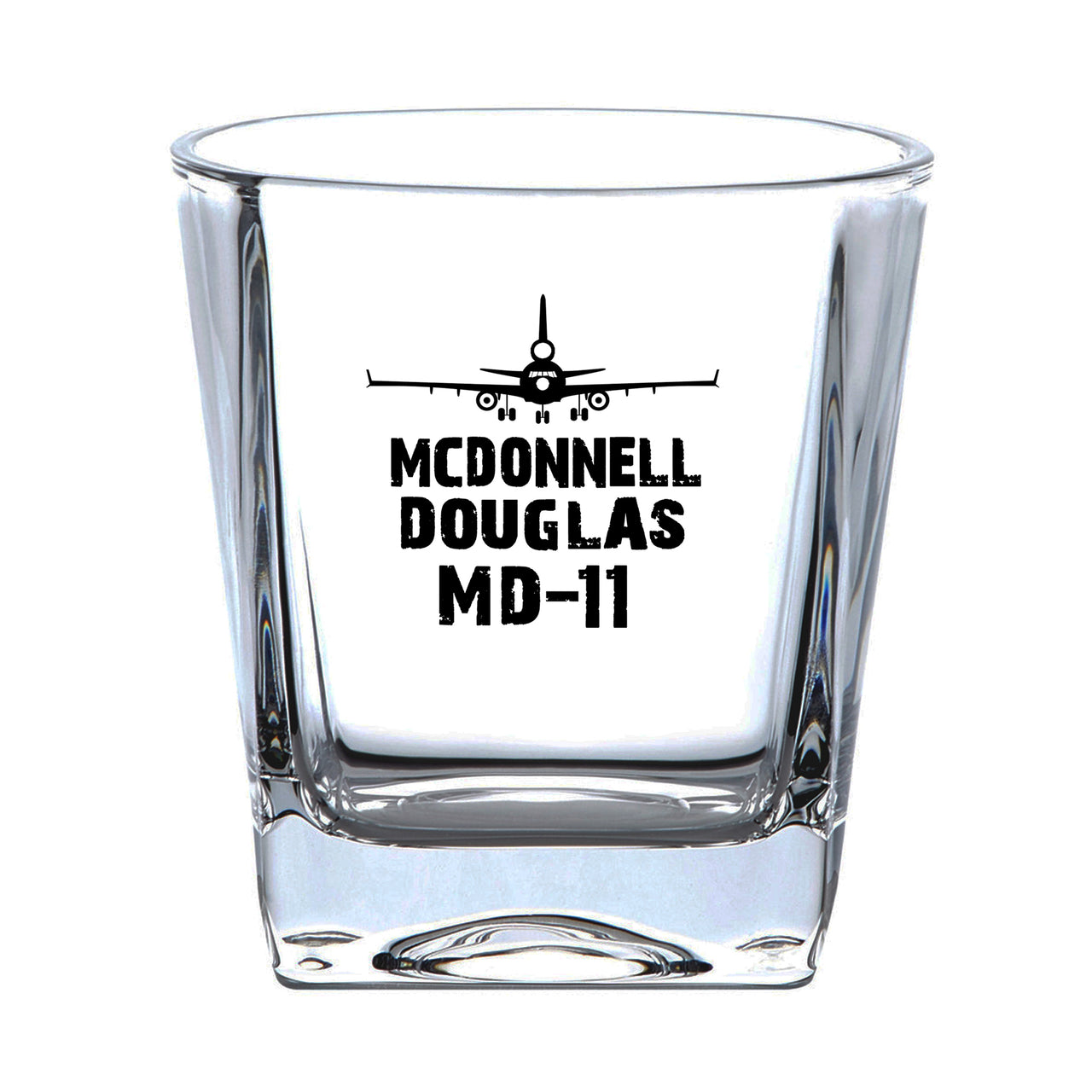 McDonnell Douglas MD-11 & Plane Designed Whiskey Glass