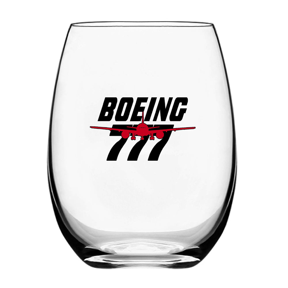 Amazing Boeing 777 Designed Beer & Water Glasses