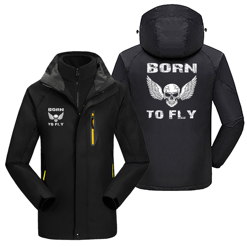 Born To Fly SKELETON Designed Thick Skiing Jackets