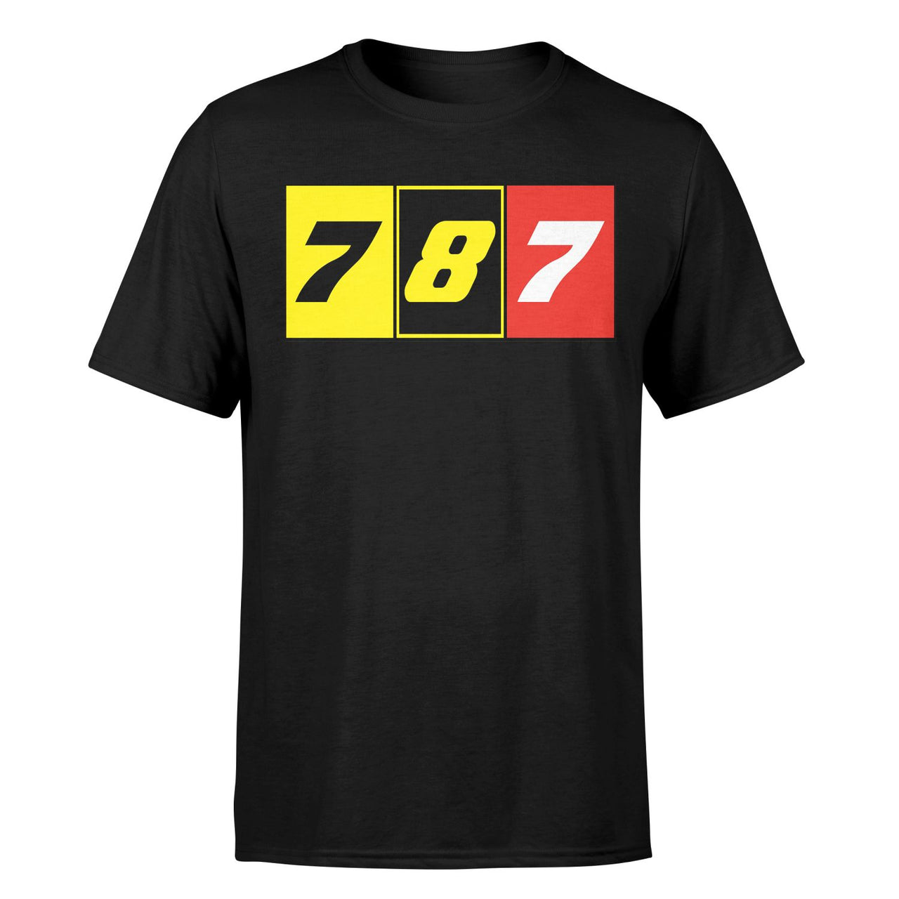 Flat Colourful 787 Designed T-Shirts