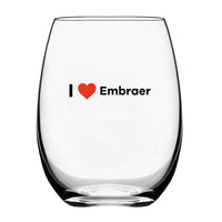 Thumbnail for I Love Embraer Designed Beer & Water Glasses