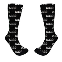 Thumbnail for A330 Flat Text Designed Socks