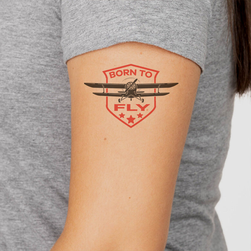 Born To Fly Designed Designed Tattoes