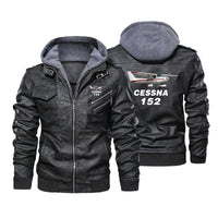 Thumbnail for The Cessna 152 Designed Hooded Leather Jackets