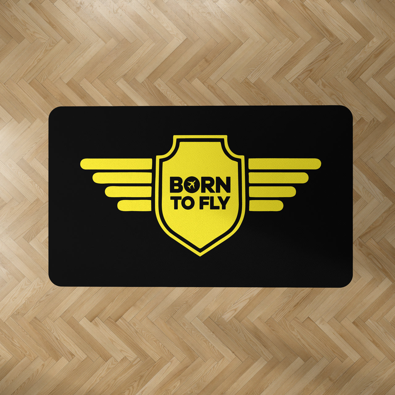 Born To Fly & Badge Designed Carpet & Floor Mats