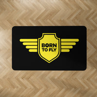 Thumbnail for Born To Fly & Badge Designed Carpet & Floor Mats