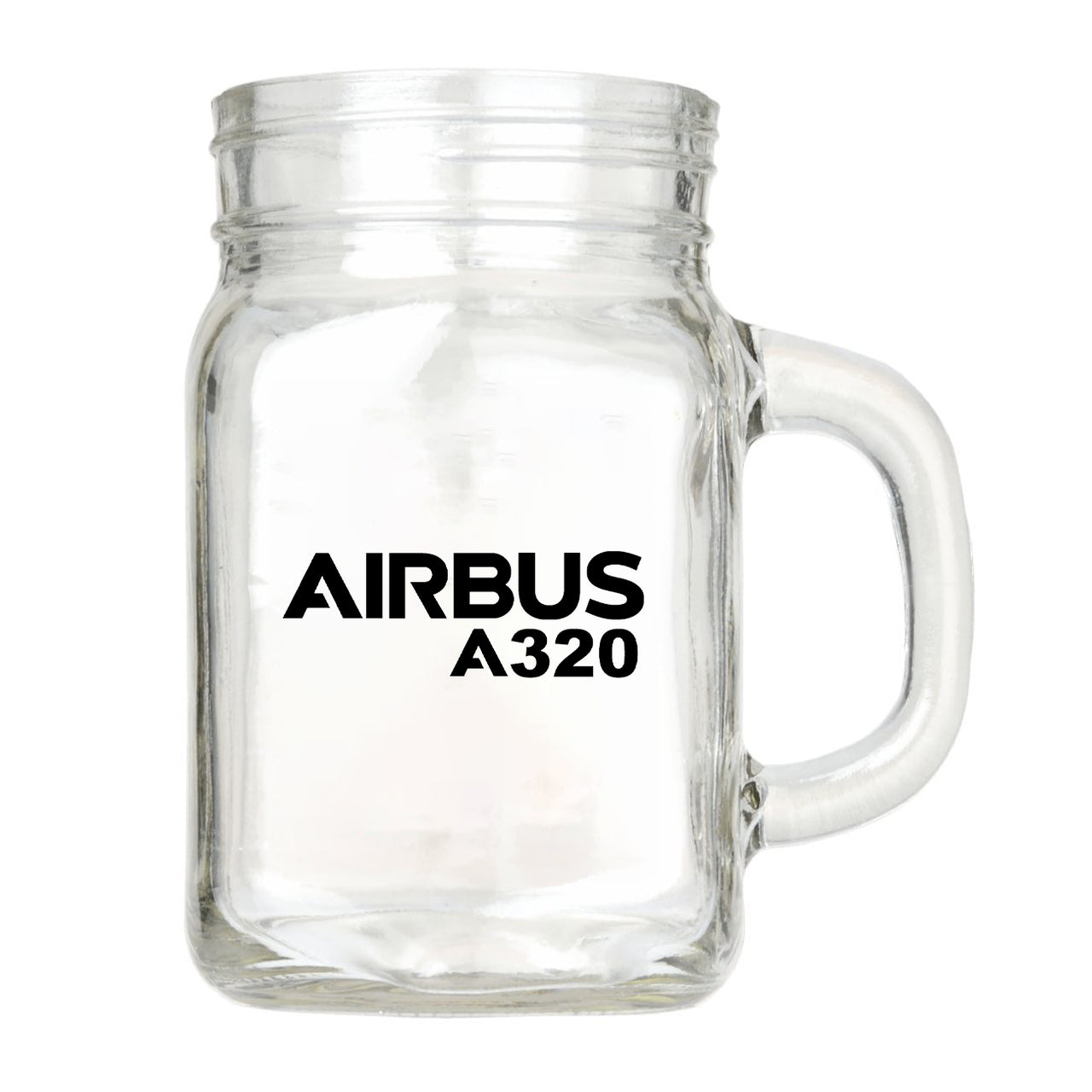 Airbus A320 & Text Designed Cocktail Glasses