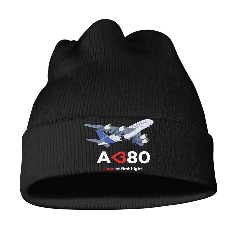 Airbus A380 Love at first flight Knit 3D Beanies