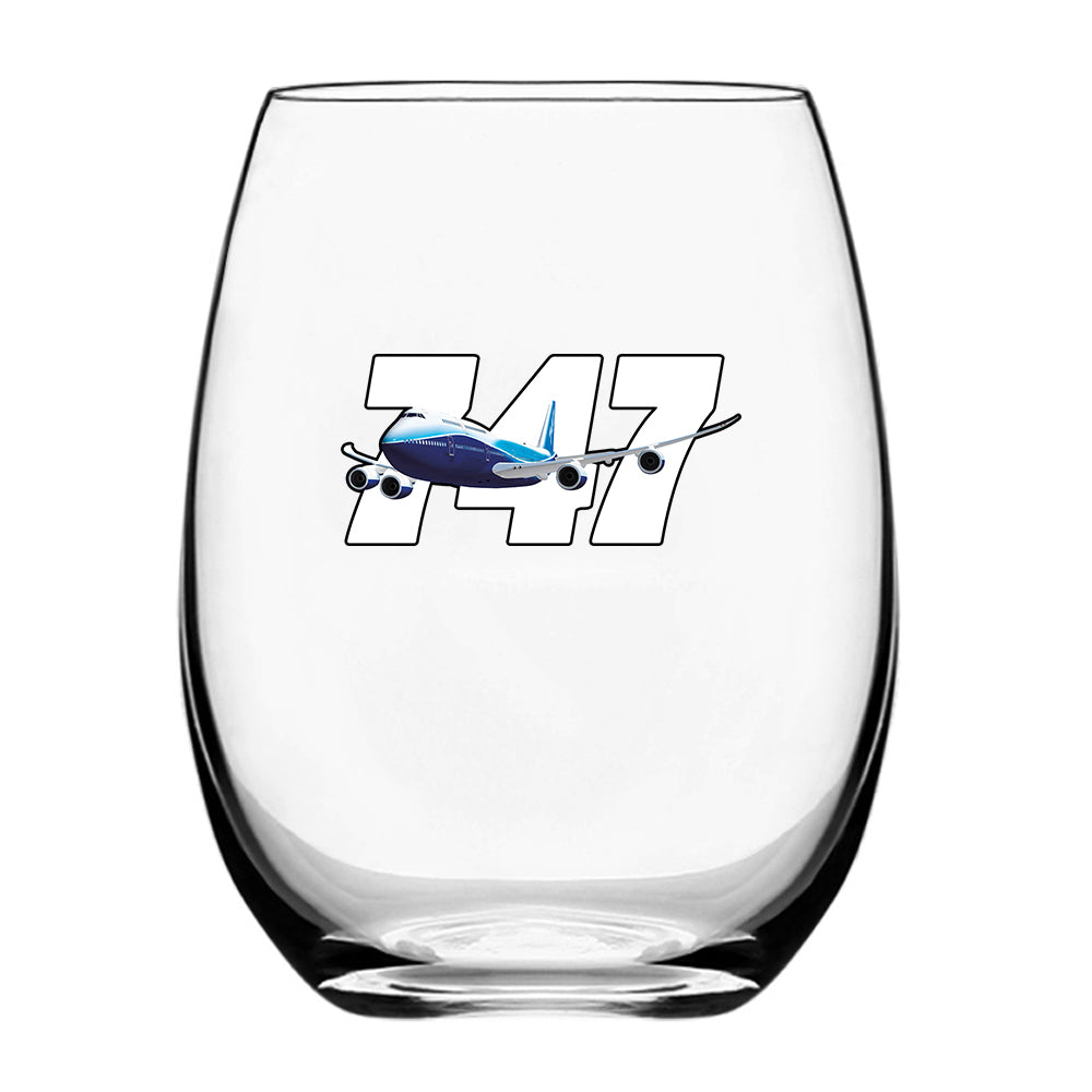 Super Boeing 747 Designed Beer & Water Glasses