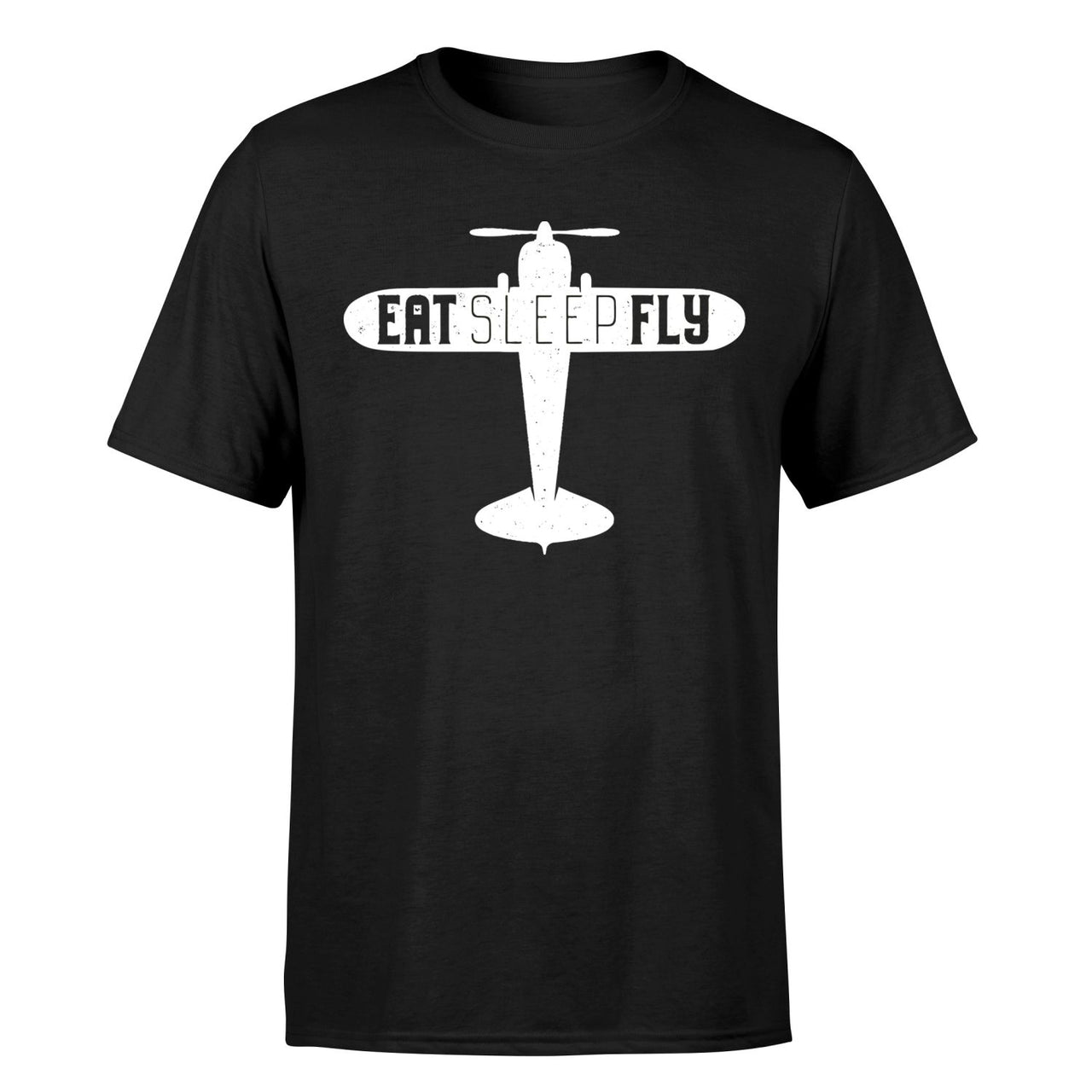 Eat Sleep Fly & Propeller Designed T-Shirts