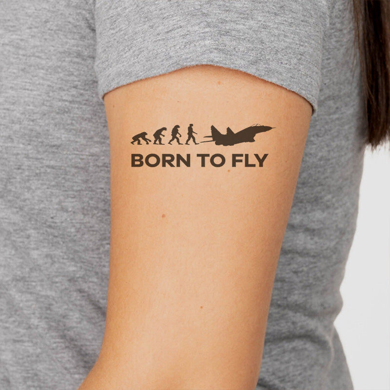 Born To Fly Military Designed Tattoes