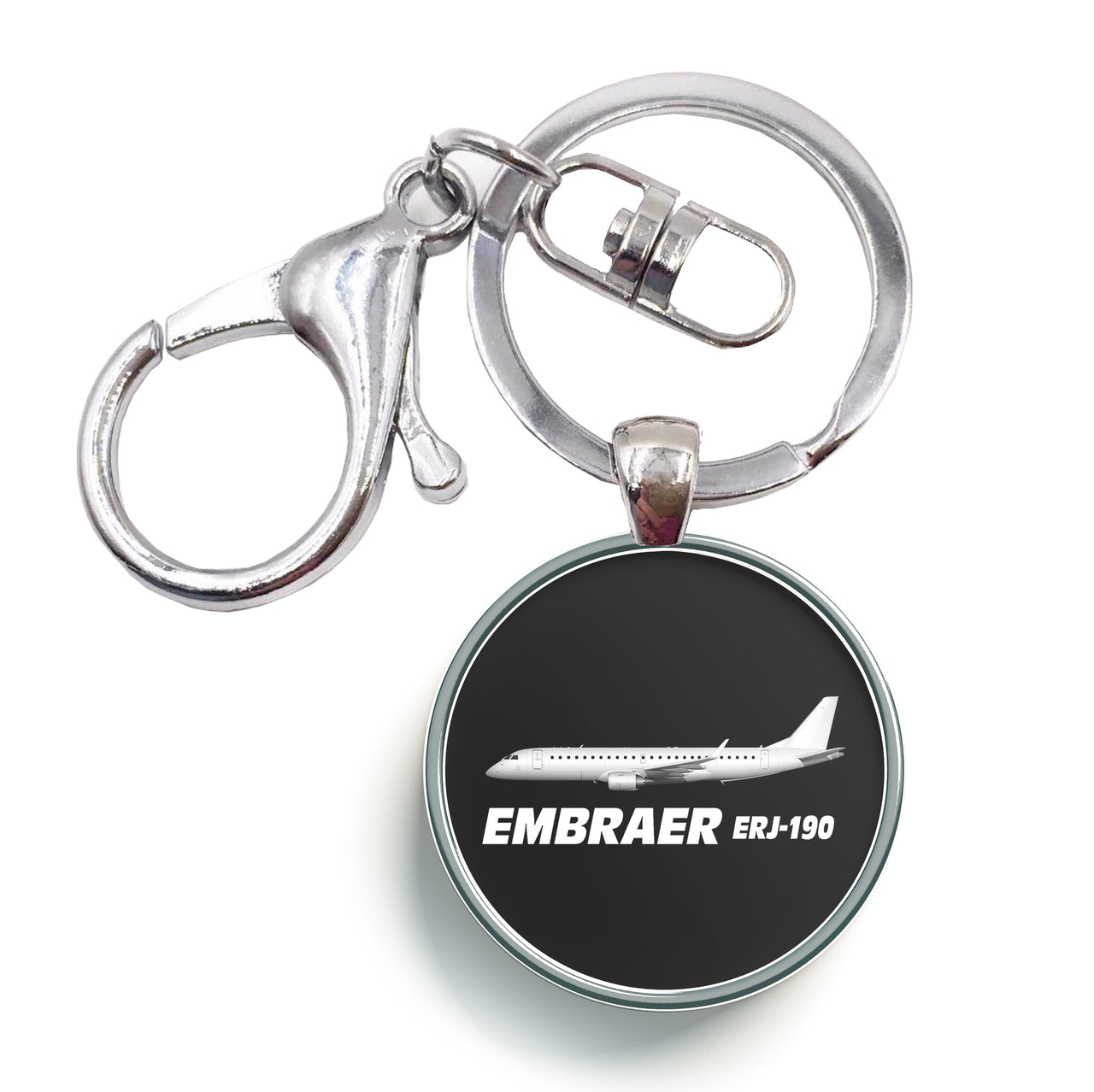 The Embraer ERJ-190 Designed Circle Key Chains