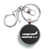 Thumbnail for The Embraer ERJ-190 Designed Circle Key Chains