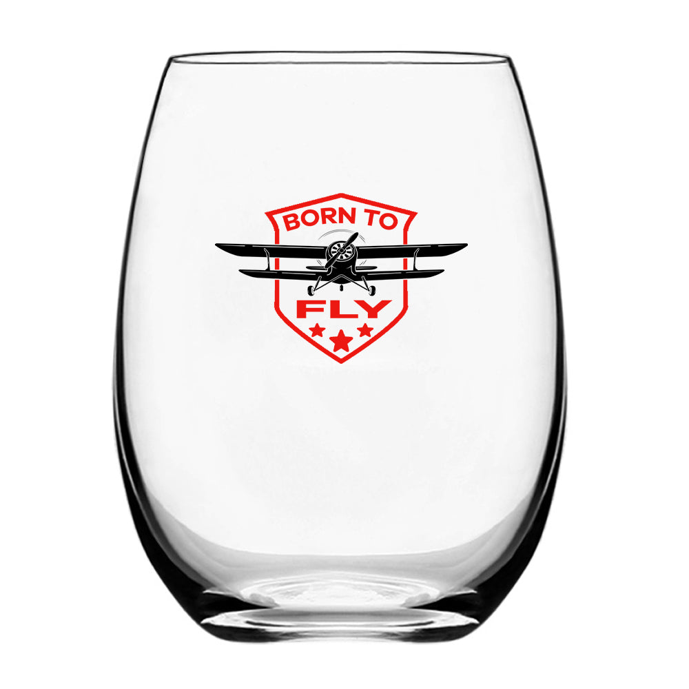 Born To Fly Designed Designed Beer & Water Glasses