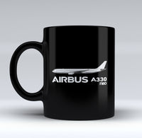 Thumbnail for The Airbus A330neo Designed Black Mugs