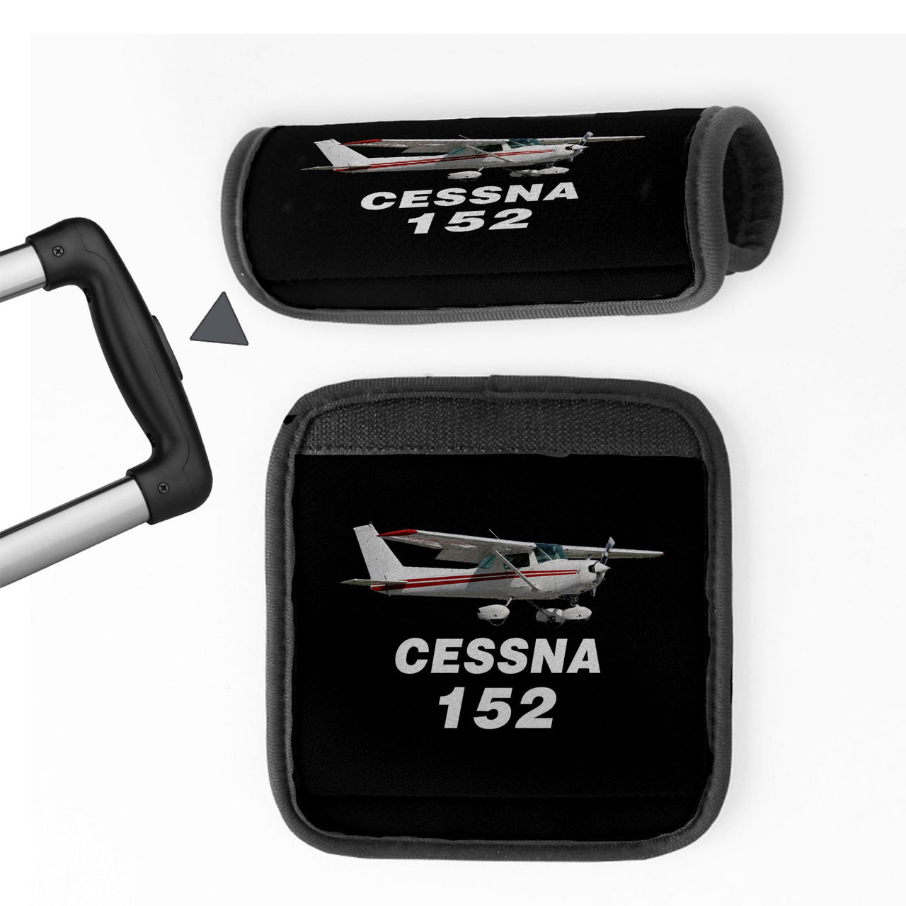 The Cessna 152 Designed Neoprene Luggage Handle Covers