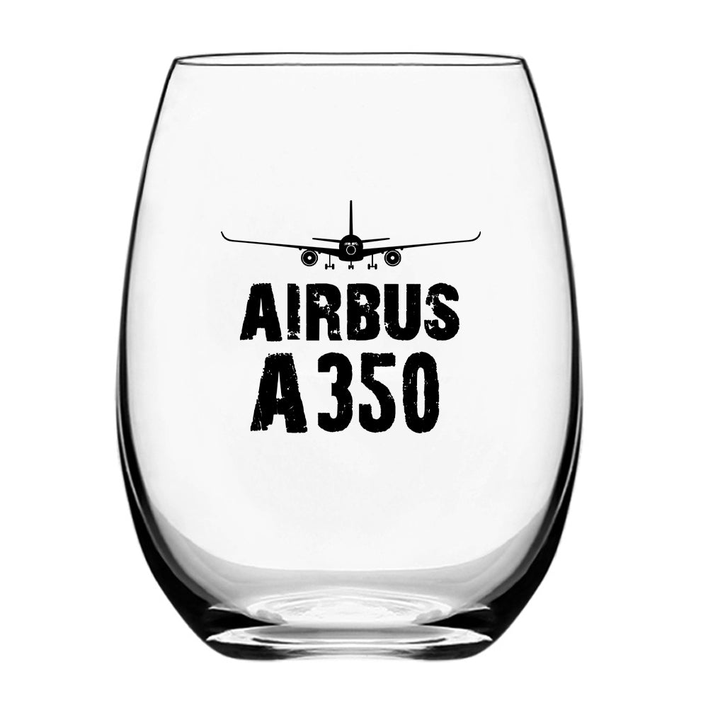 Airbus A350 & Plane Designed Beer & Water Glasses